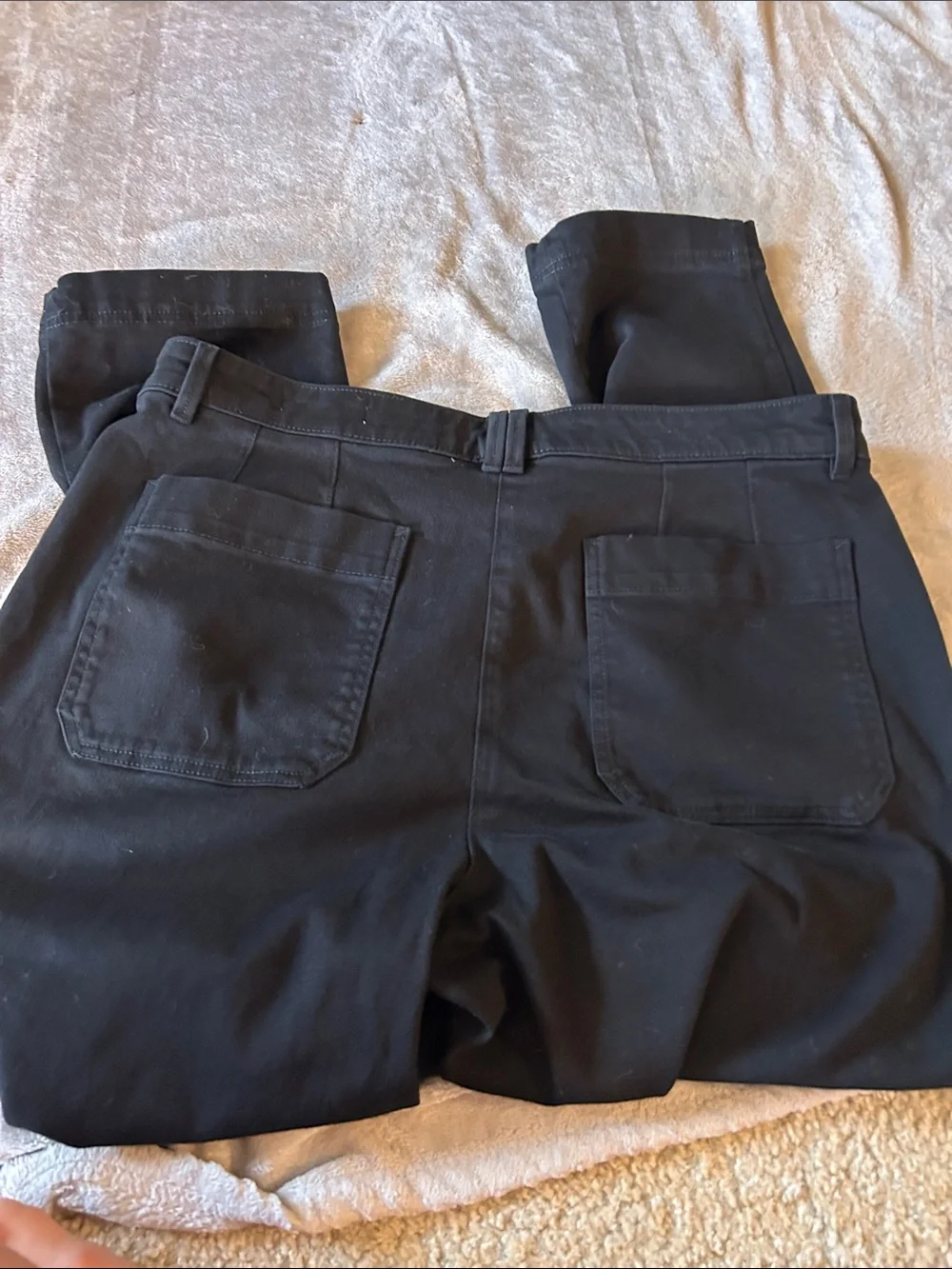 Banana republic barrel leg jeans in black